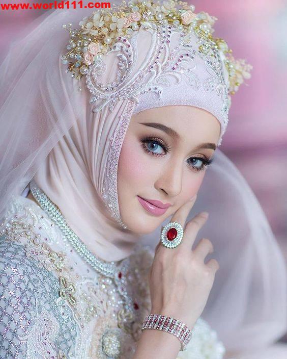 صور زفاف بنات محجبات جميلات اجمل نساء الكون البنات المحجبات